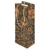 William Morris Honeysuckle Rich Wallpaper Wijn Cadeautas (Achterkant Gekanteld)