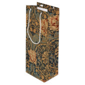 William Morris Honeysuckle Rich Wallpaper Wijn Cadeautas (Voorkant Gekanteld)