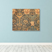 William Morris Honeysuckle Rijk Behang Canvas Afdruk (Insitu (Houten vloer))