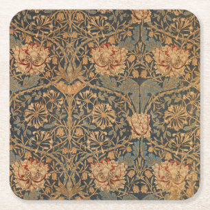 William Morris Honeysuckle Rijk Behang Kartonnen Onderzetters