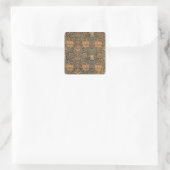William Morris Honeysuckle Rijk Behang Vierkante Sticker (Tas)
