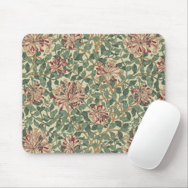 William Morris - Honeysuckle Rozen & Leaves Muismat