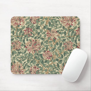 William Morris - Honeysuckle Rozen & Leaves Muismat