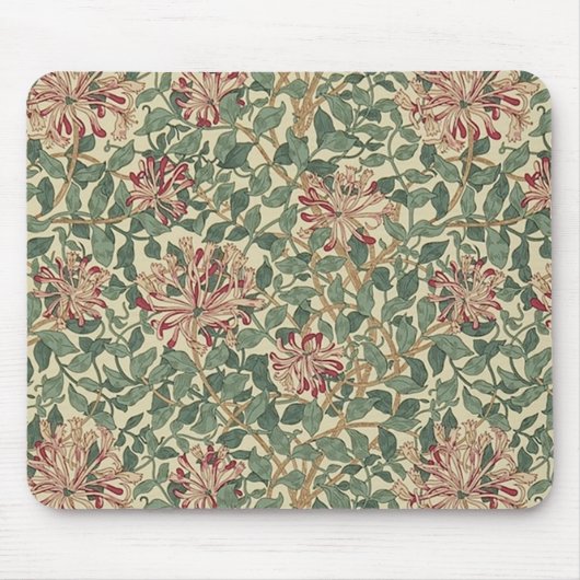 William Morris - Honeysuckle Rozen & Leaves Muismat (Voorkant)