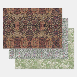  William Morris Honeysuckle Sweet pea Foliage Wra Inpakpapier Vel