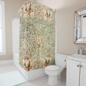 William * Morris Honeysuckle Victoriaans Douchegordijn (In situ)