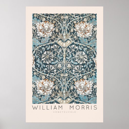 William Morris Honeysuckle Wall Art Print (Voorkant)
