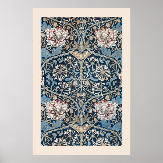 William Morris Honeysuckle Wallpaper Art Print (Voorkant)