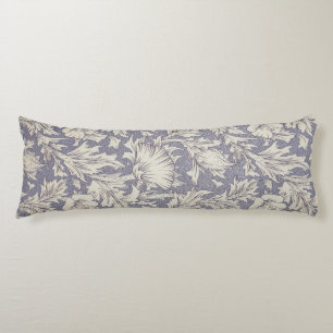 William Morris Horn Poppy Behangdruk: Vintage Lichaamskussen