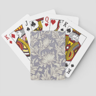 William Morris Horn Poppy Behangdruk: Vintage Pokerkaarten