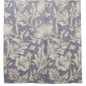 William Morris Horn Poppy Classic Floral Douchegordijn (Voorkant)