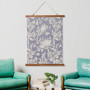 William Morris Horn Poppy Classic Floral Hangend Wandkleed