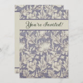 William Morris Horn Poppy Classic Floral Kaart (Voorkant / Achterkant)