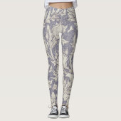 William Morris Horn Poppy Classic Floral Leggings (Voorkant)