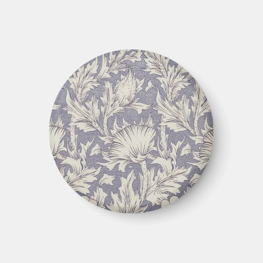 William Morris Horn Poppy Classic Floral Magneet (Voorkant)