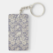 William Morris Horn Poppy Classic Floral Sleutelhanger (achterkant)