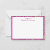 William Morris, Hot Pink Birds en Pommegrenates Notitiekaartje (Voorkant)