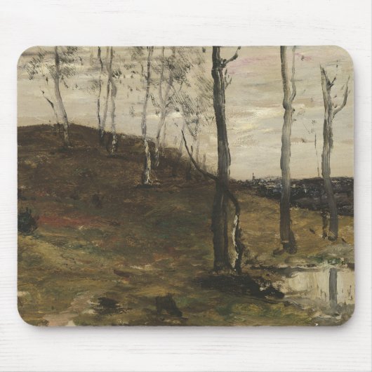 William Morris Hunt - Hillside met Trees Muismat (Voorkant)