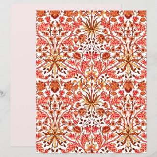 William Morris Hyacint Print, Sinaasappel en Beige