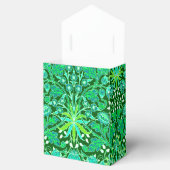 William Morris Hyacint Print, Smaragdgroen Bedankdoosjes (Geopend)