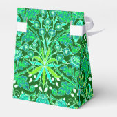 William Morris Hyacint Print, Smaragdgroen Bedankdoosjes (Achterkant)
