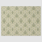 William Morris Hyacinth Bloem sagegroen Patroon  Tissuepapier (Voorkant)