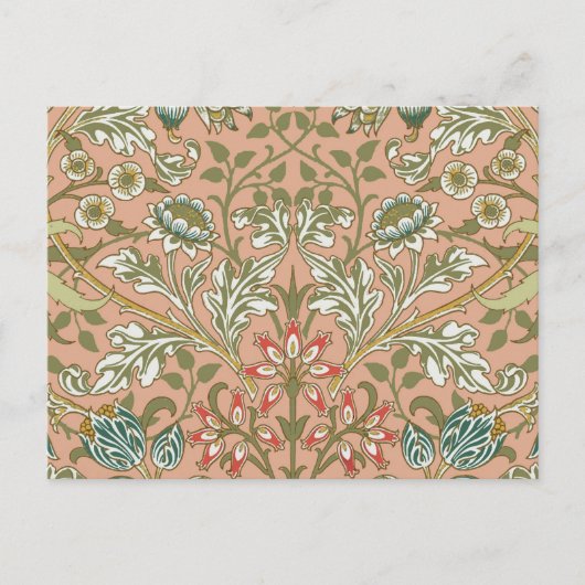 William Morris Hyacinth Flower Roos Art Briefkaart (Voorkant)
