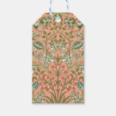 William Morris Hyacinth Flower Roos Art Cadeaulabel (Voorkant)