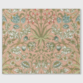 William Morris Hyacinth Flower Roos Art Cadeaupapier (Vlak)