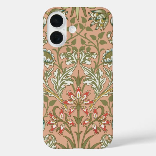 William Morris Hyacinth Flower Roos Art Case-Mate iPhone Case (Achterkant)