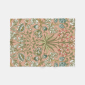 William Morris Hyacinth Flower Roos Art Fleece Deken (Voorkant (Horizontaal))