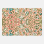 William Morris Hyacinth Flower Roos Art Inpakpapier Vel (Voorkant)