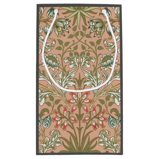 William Morris Hyacinth Flower Roos Art Klein Cadeauzakje (Achterkant)