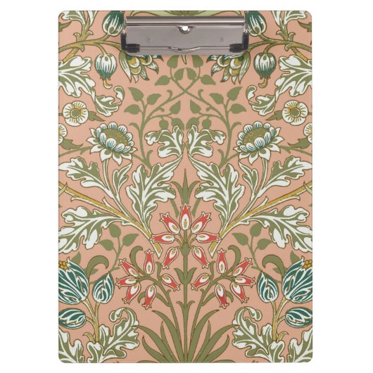 William Morris Hyacinth Flower Roos Art Klembord (Voorkant)