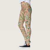 William Morris Hyacinth Flower Roos Art Leggings (Links)