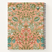 William Morris Hyacinth Flower Roos Art Notitieboek (Achterkant)