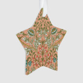 William Morris Hyacinth Flower Roos Art Ornament (voorkant)