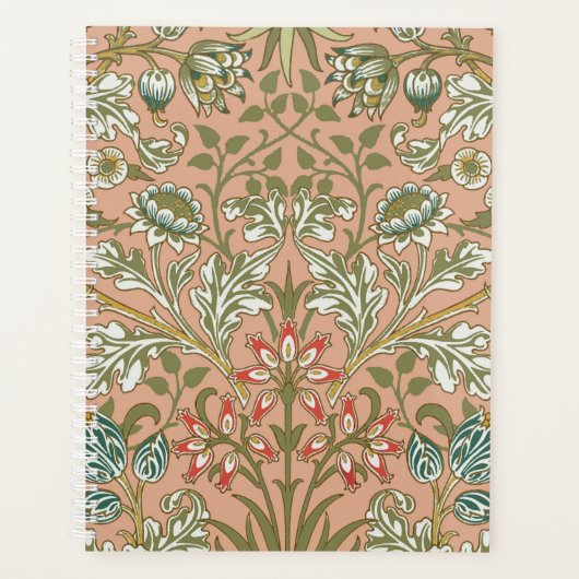 William Morris Hyacinth Flower Roos Art Planner (Voorkant)