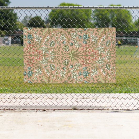 William Morris Hyacinth Flower Roos Art Spandoek (Insitu)