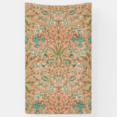 William Morris Hyacinth Flower Roos Art Spandoek (Verticaal)