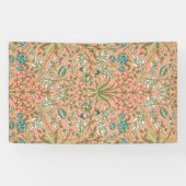 William Morris Hyacinth Flower Roos Art Spandoek (Horizontaal)