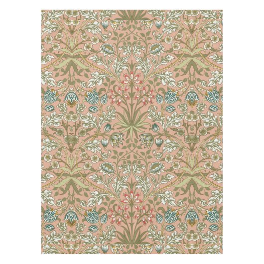 William Morris Hyacinth Flower Roos Art Tafelkleed (Voorkant)
