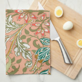 William Morris Hyacinth Flower Roos Art Theedoek (Quarter Fold)