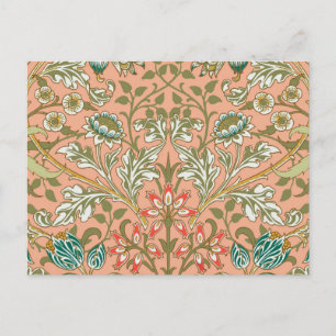 William Morris Hyacinth Patroon Stof Roze Briefkaart