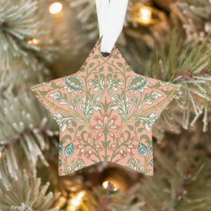 William Morris Hyacinth Patroon Stof Roze Ornament