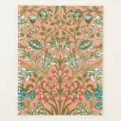 William Morris Hyacinth Patroon Stof Roze Planner (Voorkant)
