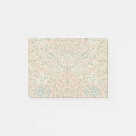 William Morris Hyacinth Patroon Stof Roze Post-it® Notes (Voorkant)
