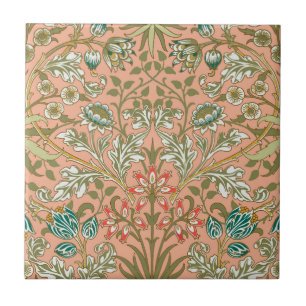 William Morris Hyacinth Patroon Stof Roze Tegeltje