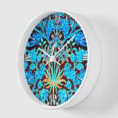 William Morris Hyacinth Print, Aqua en Brown (Hoek)