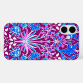 William Morris Hyacinth Print, Aqua en Paars Case-Mate iPhone Case (Achterkant (horizontaal))